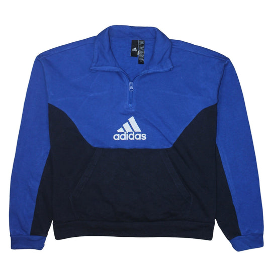Womens UK Size 8 adidas Blue Pullover Sweatshirt
