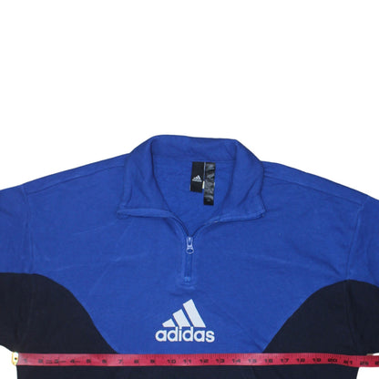 Womens UK Size 8 adidas Blue Pullover Sweatshirt