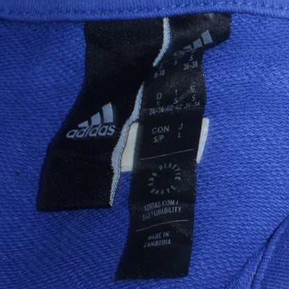 Womens UK Size 8 adidas Blue Pullover Sweatshirt