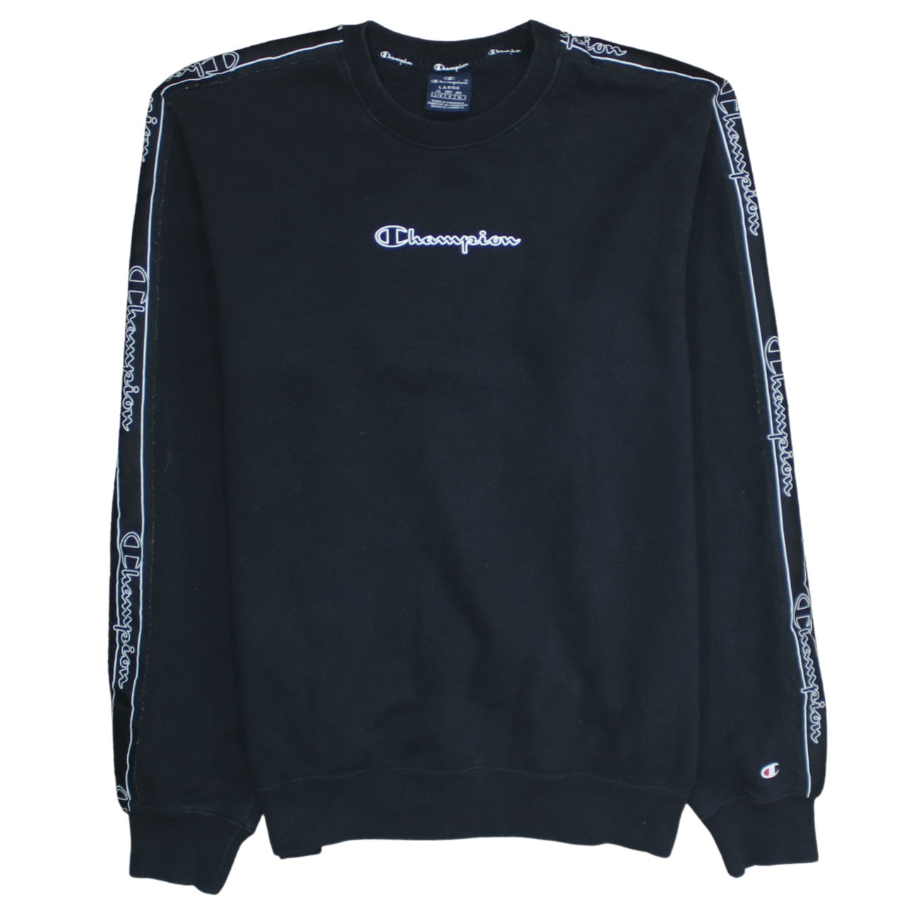 Mens UK Size L Champion Black Pullover Sweatshirt