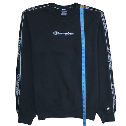Mens UK Size L Champion Black Pullover Sweatshirt