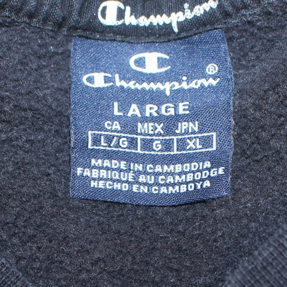 Mens UK Size L Champion Black Pullover Sweatshirt