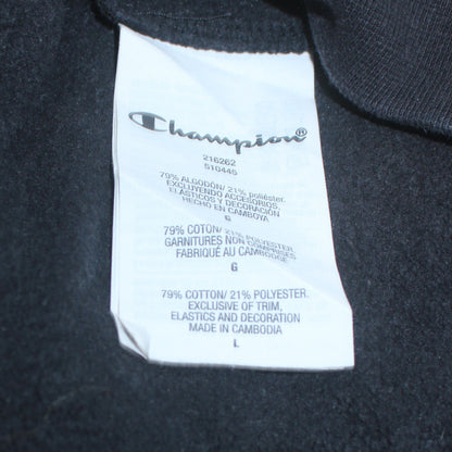 Mens UK Size L Champion Black Pullover Sweatshirt