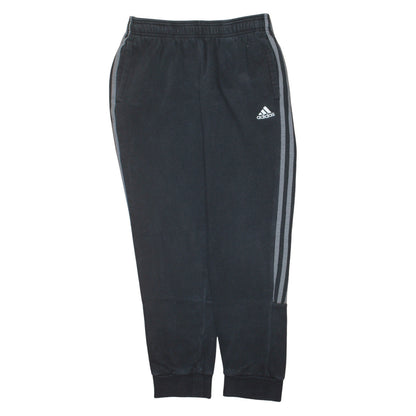 Adidas Men's Black Jogger Sweatpants S Elastic Waist Tapered Fit