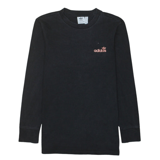 Womens UK Size 8 adidas Black Pullover Sweatshirt
