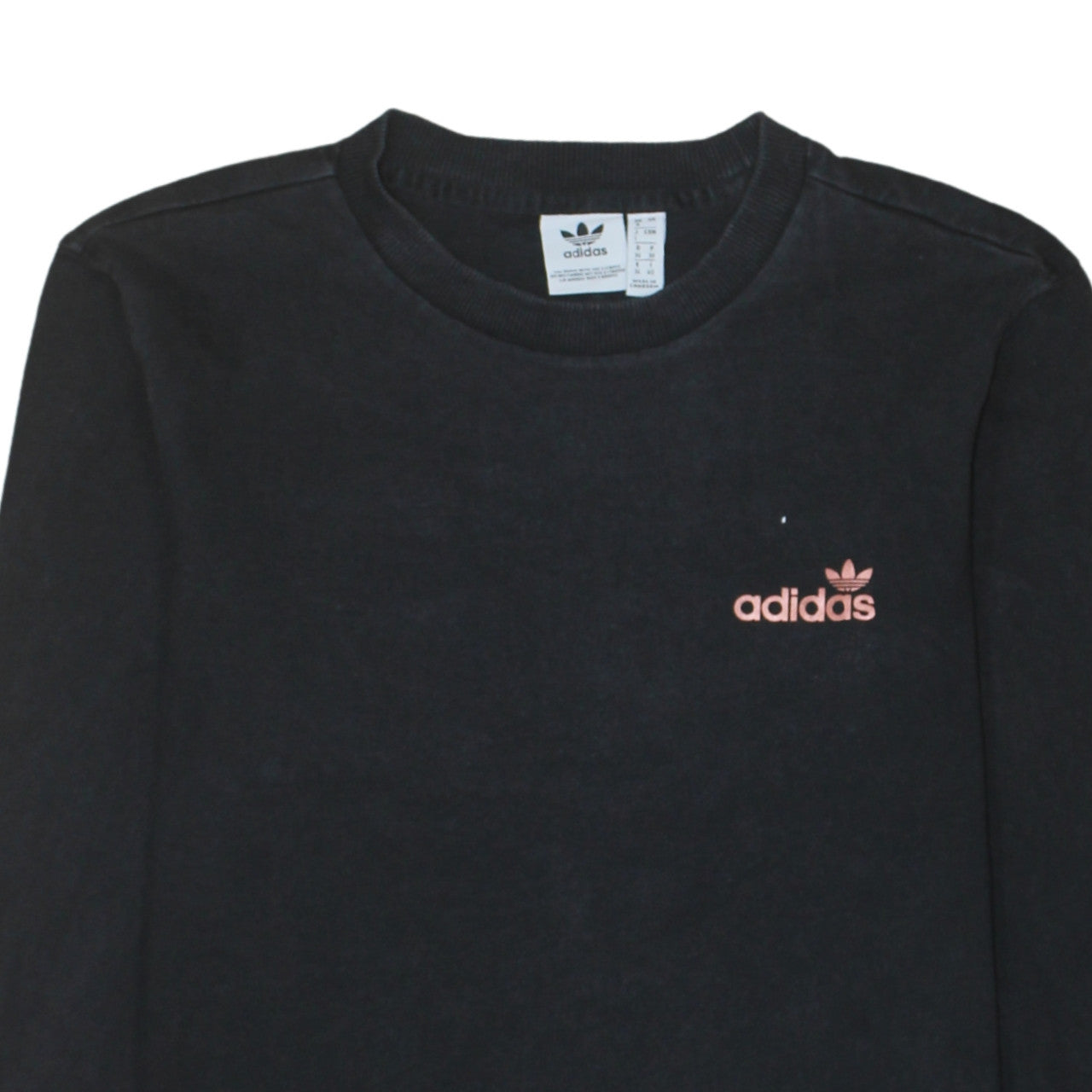 Womens UK Size 8 adidas Black Pullover Sweatshirt