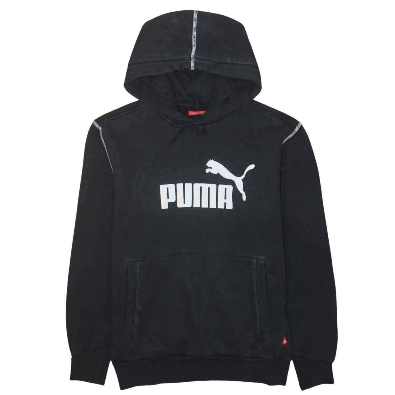 Mens UK Size S PUMA Black Pullover Hoodie