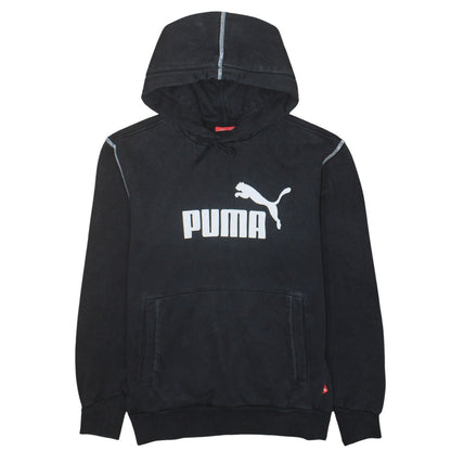 Mens UK Size S PUMA Black Pullover Hoodie