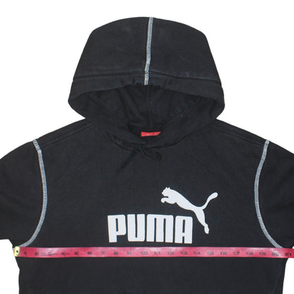 Mens UK Size S PUMA Black Pullover Hoodie