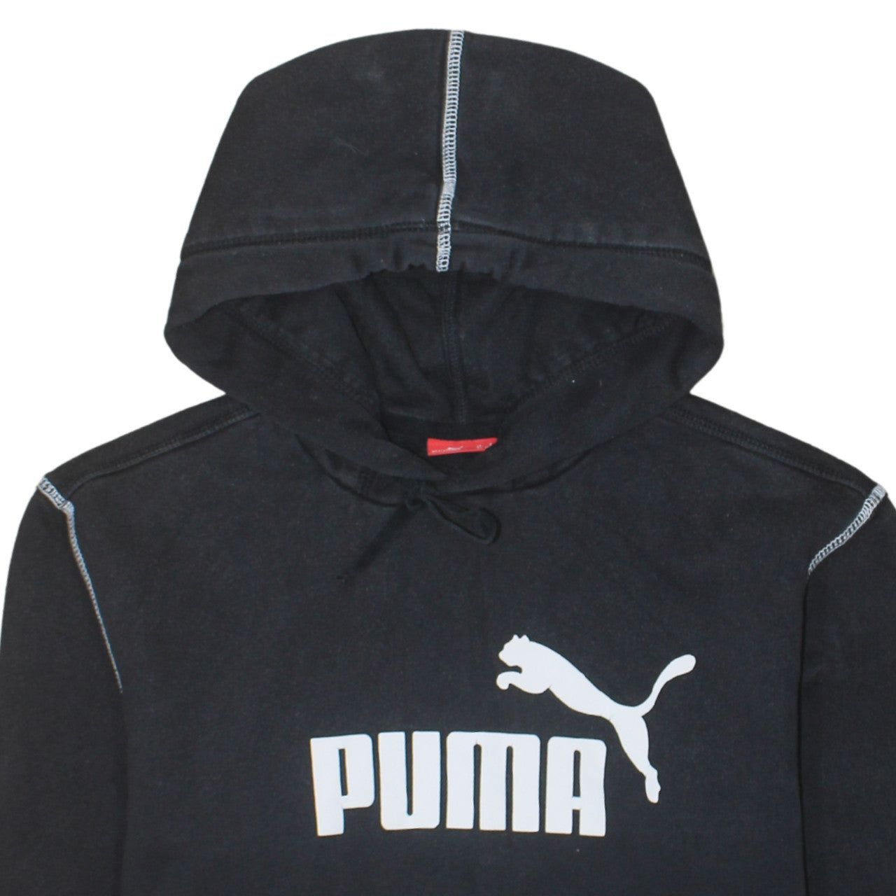 Mens UK Size S PUMA Black Pullover Hoodie