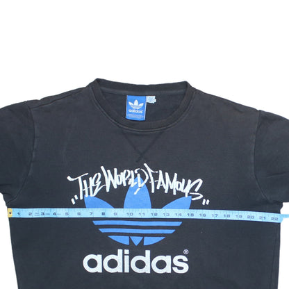 Mens UK Size M adidas Black Pullover Sweatshirt