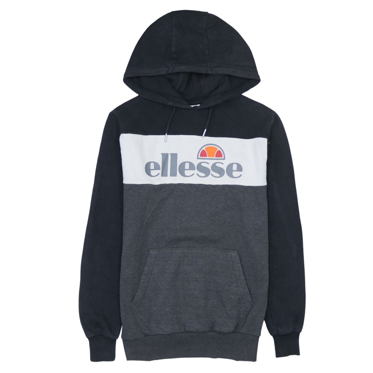 Mens UK Size XS ellesse Grey Pullover Hoodie