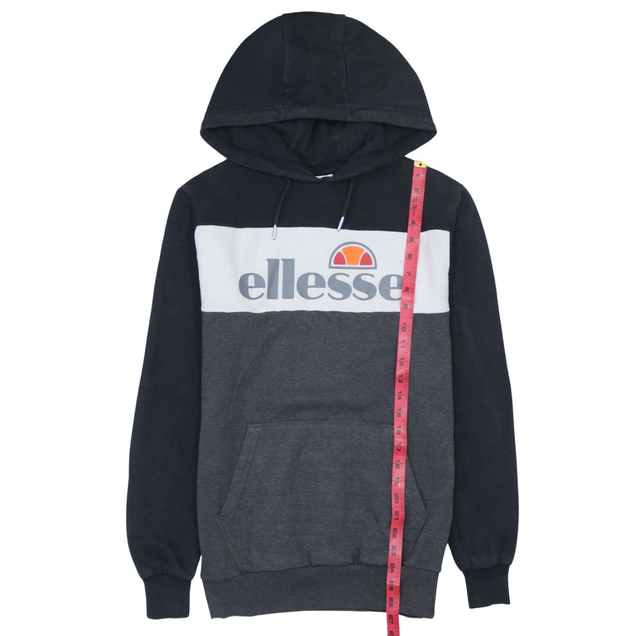 Mens UK Size XS ellesse Grey Pullover Hoodie