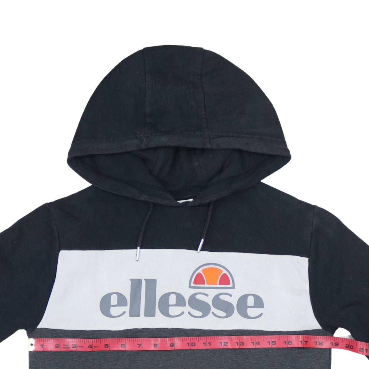 Mens UK Size XS ellesse Grey Pullover Hoodie