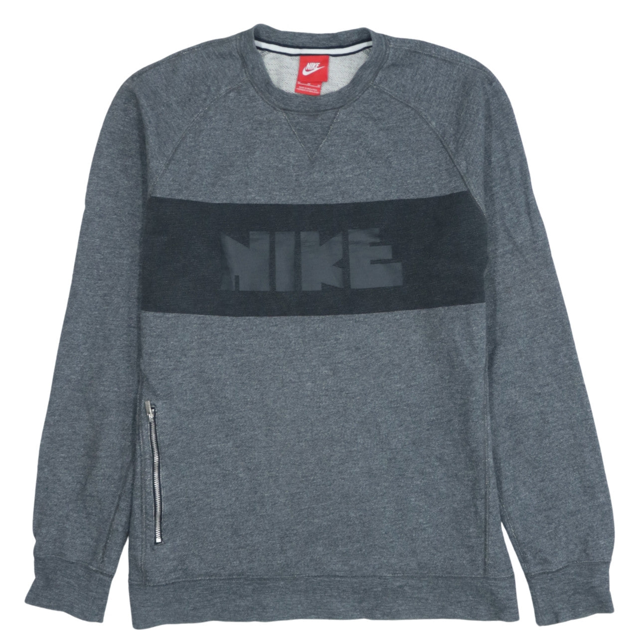 Mens UK Size M Nike Grey Pullover Sweatshirt