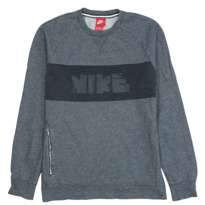 Mens UK Size M Nike Grey Pullover Sweatshirt