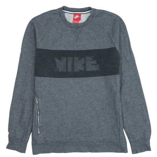 Mens UK Size M Nike Grey Pullover Sweatshirt