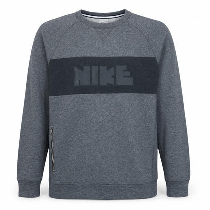 Mens UK Size M Nike Grey Pullover Sweatshirt