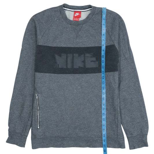 Mens UK Size M Nike Grey Pullover Sweatshirt
