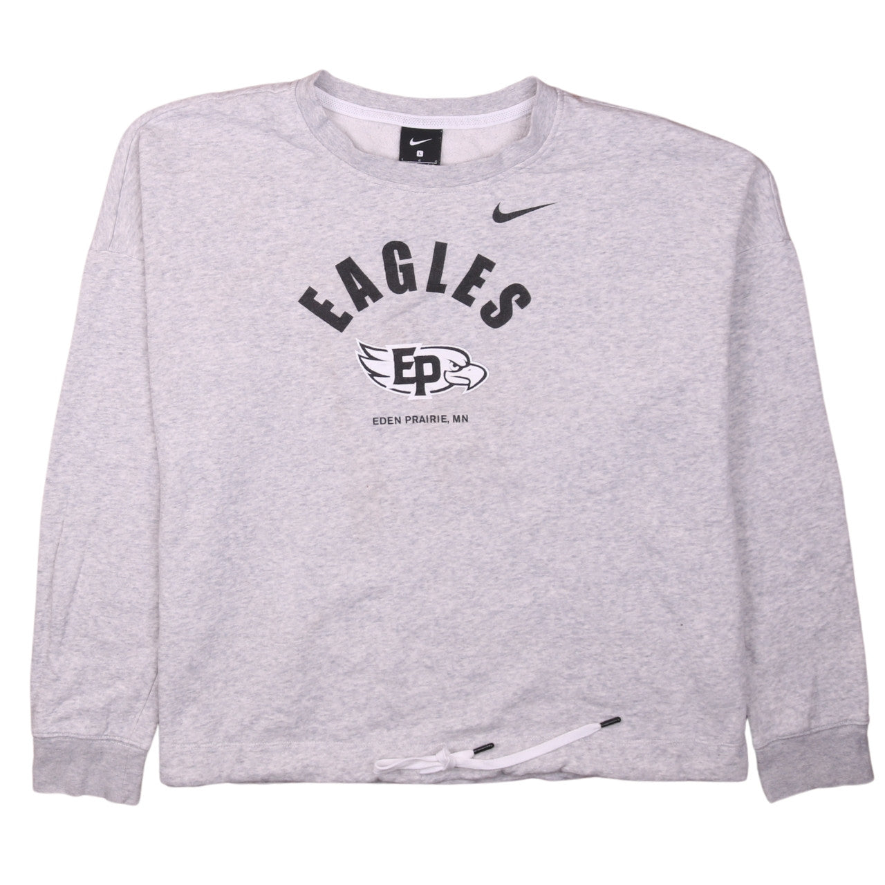 Womens UK Size L Nike Grey Pullover Sweatshirt