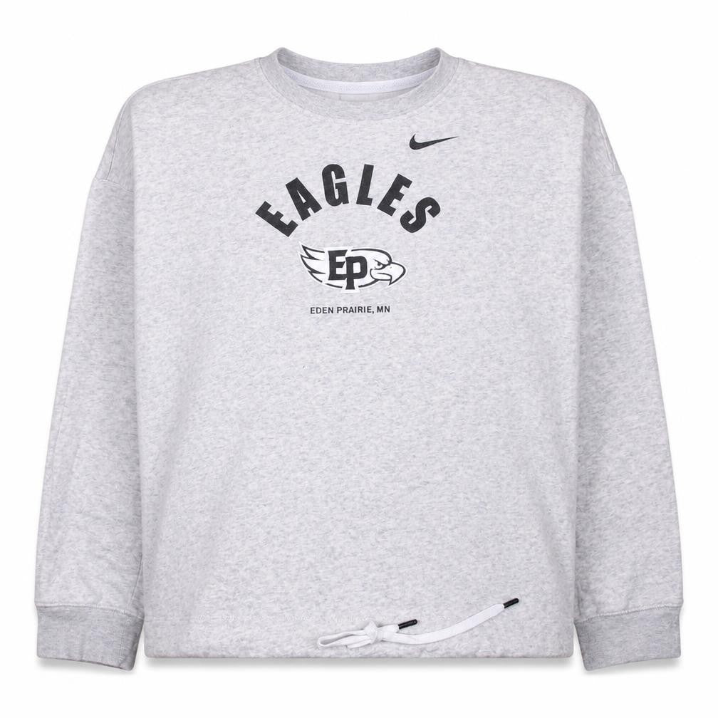 Womens UK Size L Nike Grey Pullover Sweatshirt