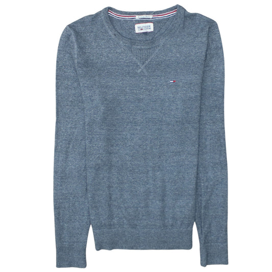 Mens UK Size S Tommy Hilfiger Blue Pullover Jumper