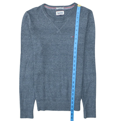 Mens UK Size S Tommy Hilfiger Blue Pullover Jumper