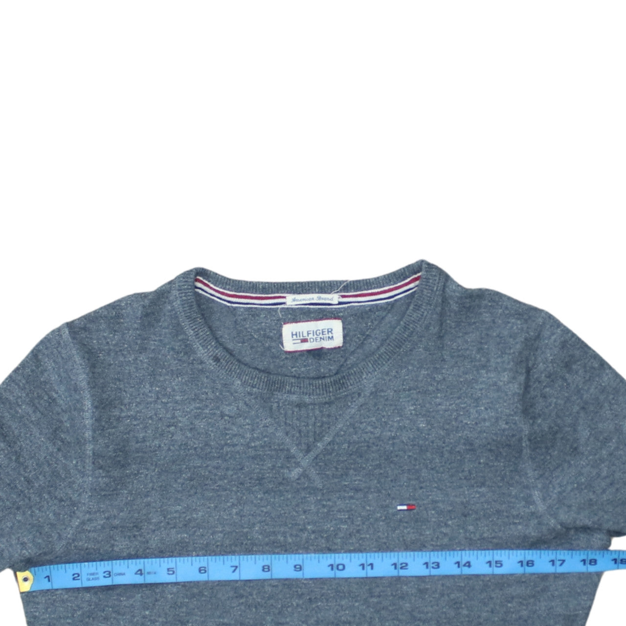 Mens UK Size S Tommy Hilfiger Blue Pullover Jumper