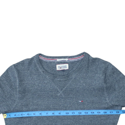 Mens UK Size S Tommy Hilfiger Blue Pullover Jumper