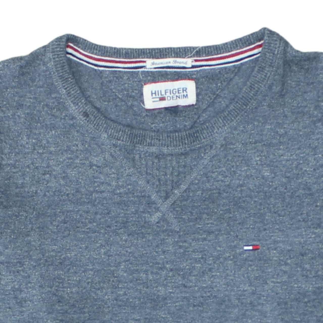 Mens UK Size S Tommy Hilfiger Blue Pullover Jumper