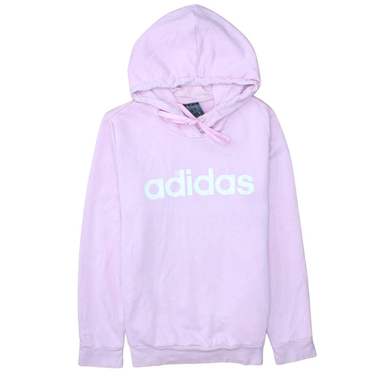 Womens UK Size M adidas Pink Pullover Hoodie