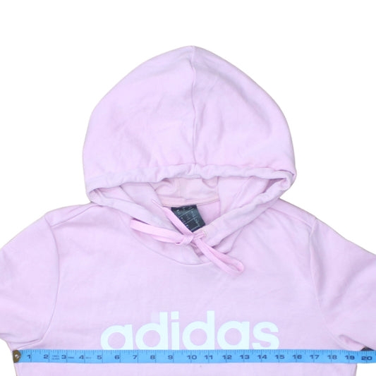 Womens UK Size M adidas Pink Pullover Hoodie