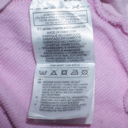 Womens UK Size M adidas Pink Pullover Hoodie