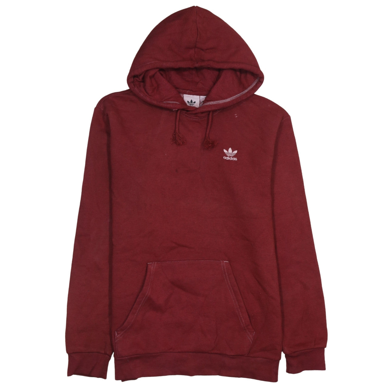 Mens UK Size S adidas Red Pullover Hoodie