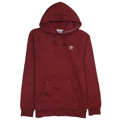 Mens UK Size S adidas Red Pullover Hoodie