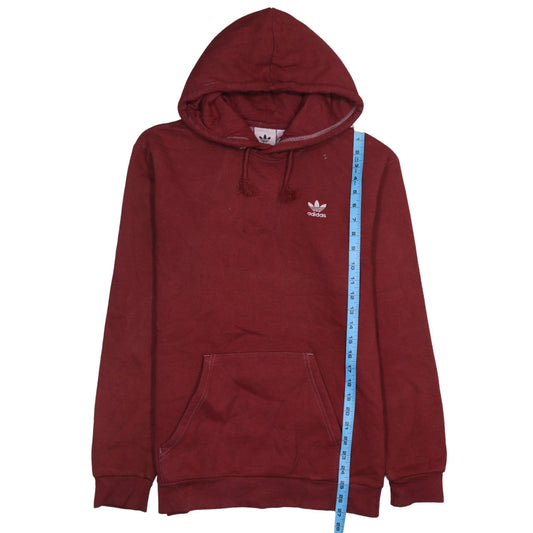 Mens UK Size S adidas Red Pullover Hoodie