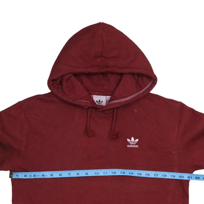 Mens UK Size S adidas Red Pullover Hoodie