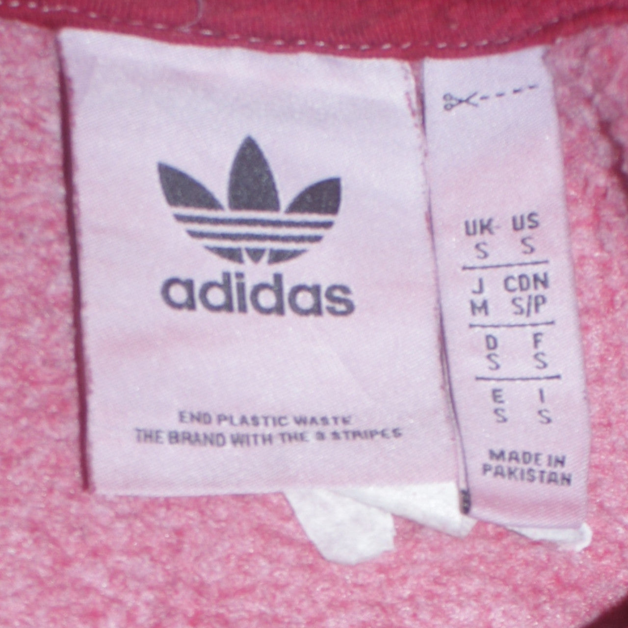 Mens UK Size S adidas Red Pullover Hoodie