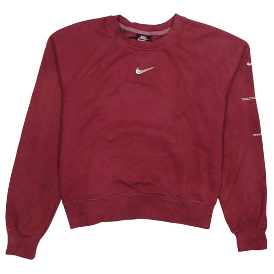 Womens UK Size S Nike Red Pullover Sweatshirt