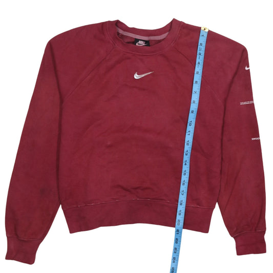 Womens UK Size S Nike Red Pullover Sweatshirt