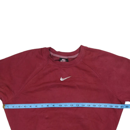 Womens UK Size S Nike Red Pullover Sweatshirt