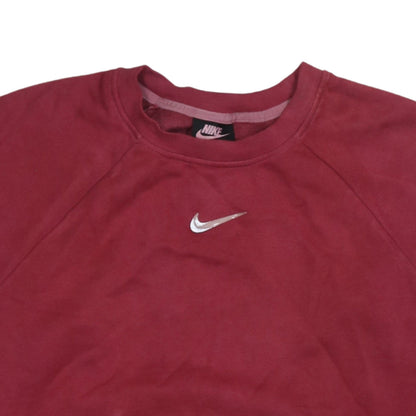 Womens UK Size S Nike Red Pullover Sweatshirt