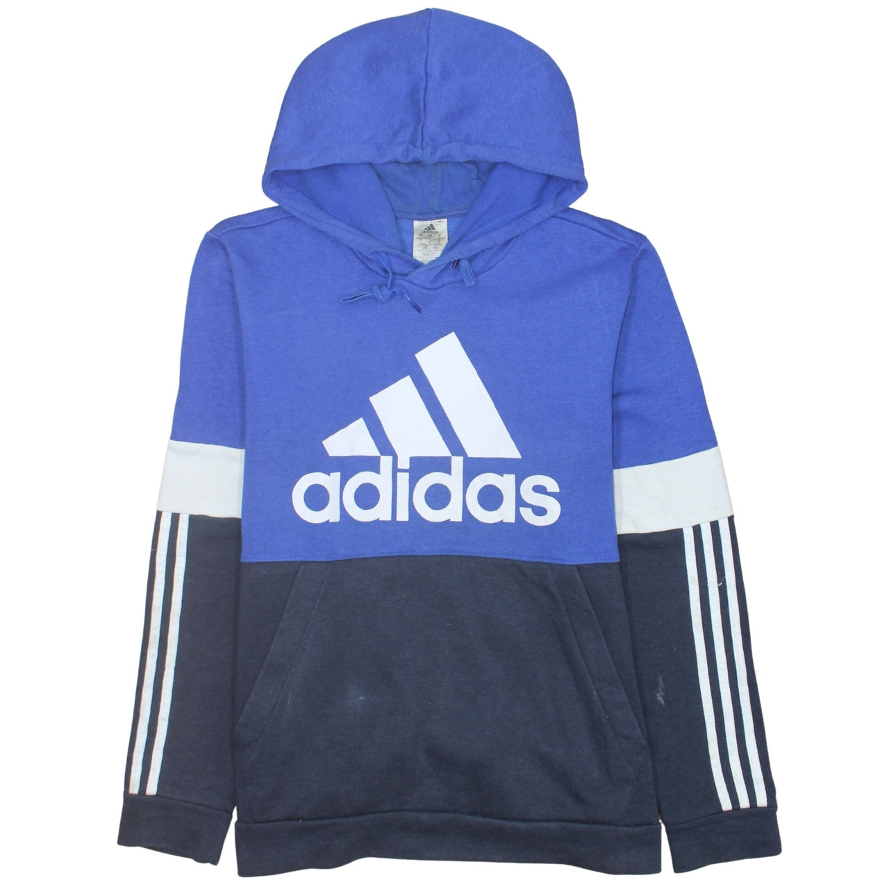 Mens UK Size L adidas Blue Pullover Hoodie