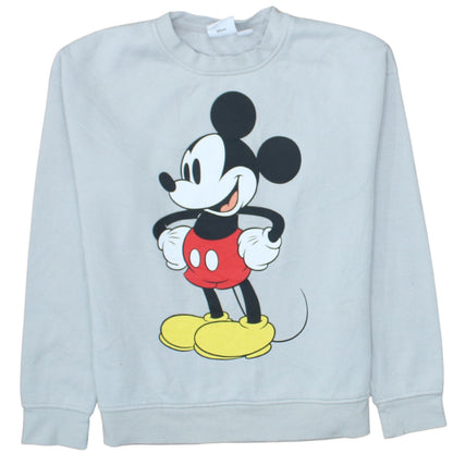 Womens UK Size 2XS Disney Grey Pullover Sweatshirt