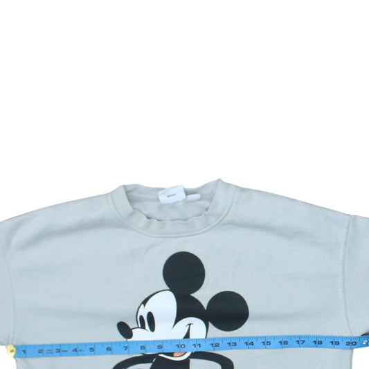 Womens UK Size 2XS Disney Grey Pullover Sweatshirt