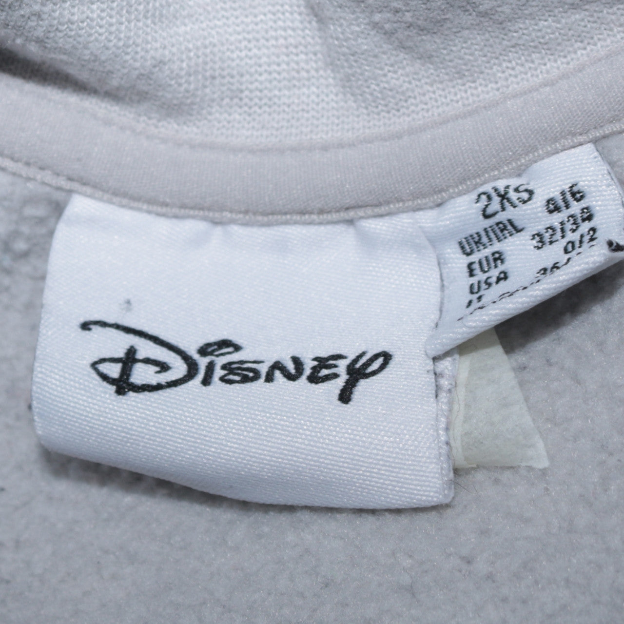 Womens UK Size 2XS Disney Grey Pullover Sweatshirt