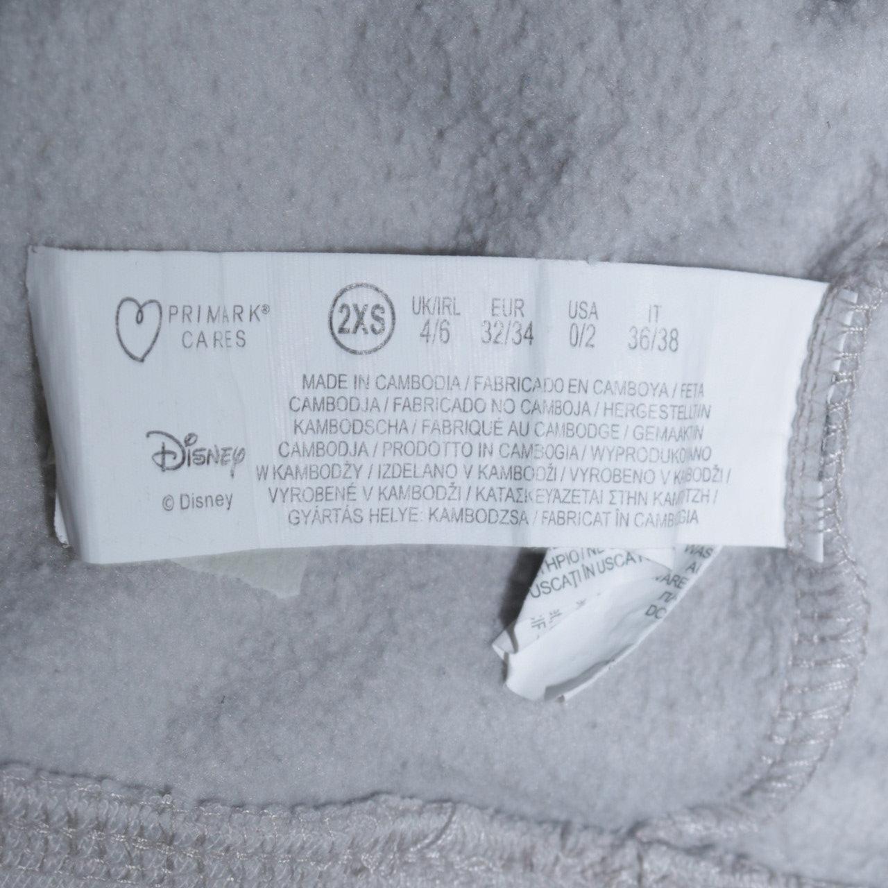 Womens UK Size 2XS Disney Grey Pullover Sweatshirt
