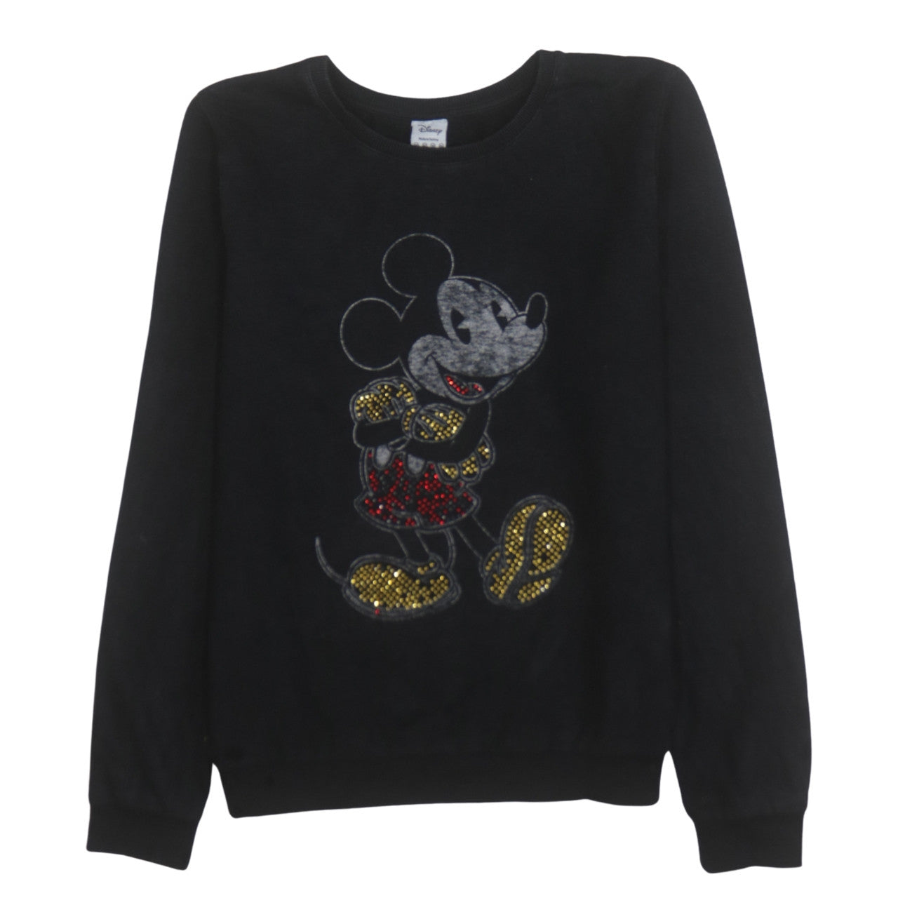 Womens UK Size 14 Disney Black Pullover Sweatshirt