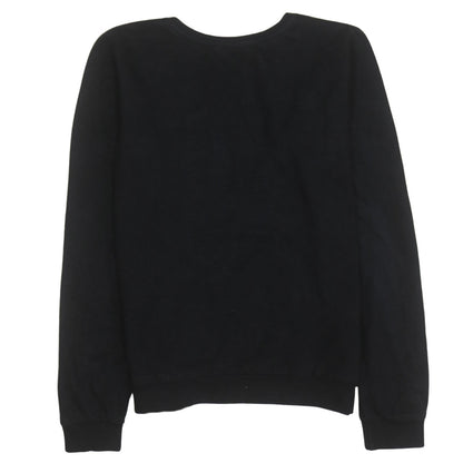 Womens UK Size 14 Disney Black Pullover Sweatshirt