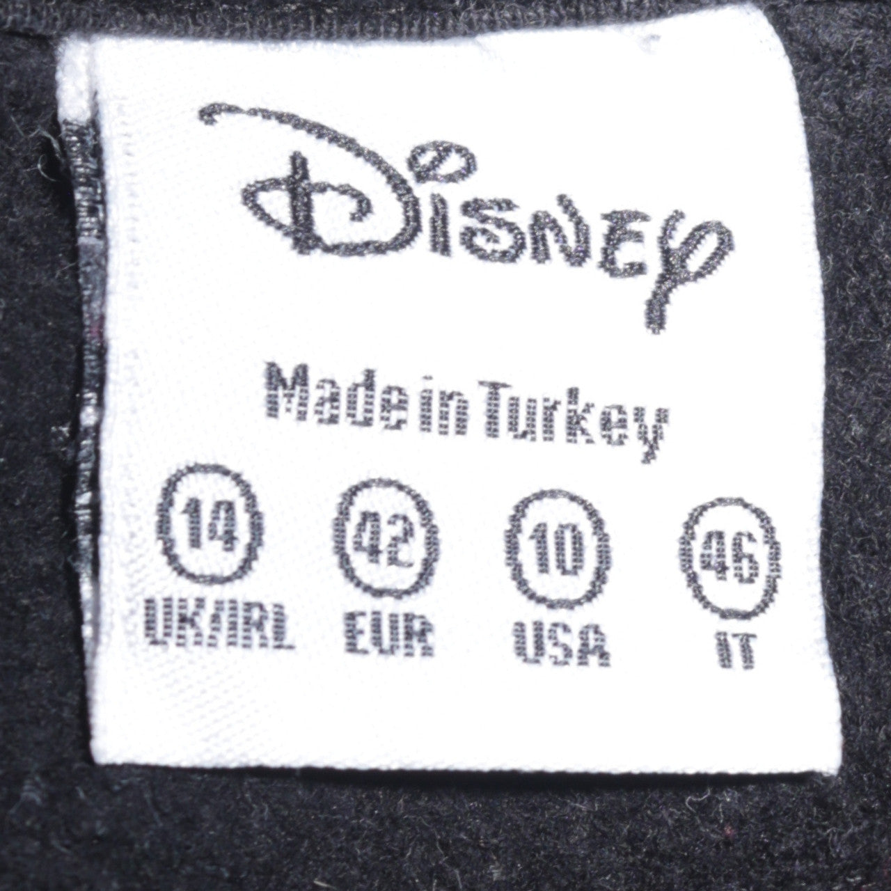 Womens UK Size 14 Disney Black Pullover Sweatshirt